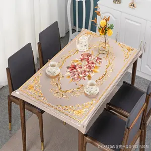 Atacado oilproof pvc banquete mesa pano lavável retangular mesa tampa manteles de mesa para fiesta