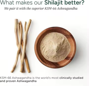 Reine Himalaya-Shilajit-Gummis für Erwachsene 60 Stück 75% Fulvinsäure 85+ Spurenelemente Männer Frauen Angereichertes Ashwagandha-Nahrungsergänzungsmittel - Product Image 6