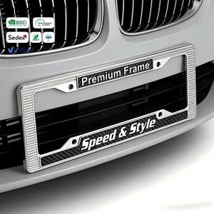 Cadre de <span class=keywords><strong>plaque</strong></span> d'<span class=keywords><strong>immatriculation</strong></span> personnalisé - Cadre auto-adhésif imperméable de qualité supérieure pour la personnalisation du coffre de voiture - Product Image 1