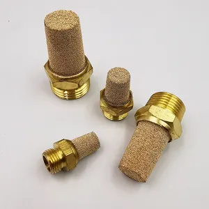 High precision cone shape sintering brass powder bronze sintered filter muffler