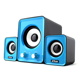 JiTuo JT2805 2.1 <b>Speaker</b> System USB Powered Computer Stereo <b>Mini</b> Subwoofer For Desktop Laptop - Product Image 1