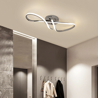 Lustres LED modernes en argent pour salon, chambre, cuisine, chambre d'enfant, éclairage intérieur, lampe de plafond simple et moderne