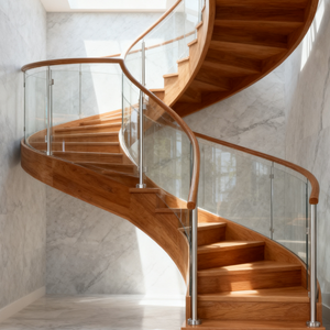 Bán Buôn Phong Cách Hiện Đại Vòng Vật Liệ<span class=keywords><strong>u</strong></span> Polymer Cao Nóng <span class=keywords><strong>U</strong></span>ốn Kính Không Khung Cầ<span class=keywords><strong>u</strong></span> Thang Lan Can Lan Can PVC Lan Can Cho Cầ<span class=keywords><strong>u</strong></span> Thang - Product Image 4