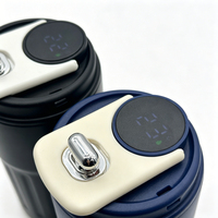 Bouteille isotherme à double paroi avec affichage de la température, isolée sous vide, 6-12h, anti-fuite, sans BPA, en acier inoxydable, pour cadeau