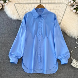 Grosir Kemeja Wanita Eropa dan Amerika Berkualitas Tinggi Terlaris Atasan Elegan Blus Wanita Ukuran Besar - Product Image 6