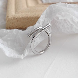 S925 Sterling Silver Geometric <b>Open</b> <b>Ring</b> For Women Index Finger Everyday Wear - Product Image 4