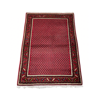 Tapis en laine noué à la main en gros, 167*116cm, rouge intense, motif Boteh sur toute la surface, tapis persan Gabbeh pour la décoration intérieure