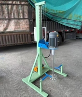 Petit Disperseur Mobile en Acier Inoxydable à Levage Électrique, Mélangeur de Liquides Haute Vitesse, Haute Productivité, Facile à Utiliser, pour Laboratoire