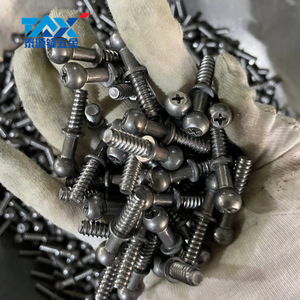 Vis à tête sphérique, vis à tête ronde, métriques, en acier au carbone, zinguées, réglables, pour le montage de moules - Product Image 3