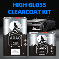 Revêtement liquide acrylique haute brillance effet miroir avec protection UV pour application par pulvérisation sur carrosserie automobile, peinture marine et meubles.