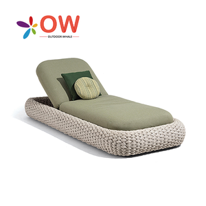 Chaises longues en tissu cadre en aluminium <span class=keywords><strong>transat</strong></span> Villa terrasse rotin extérieur <span class=keywords><strong>pliable</strong></span> terrasse bain de soleil piscine <span class=keywords><strong>jardin</strong></span> chaises longues - Product Image 6