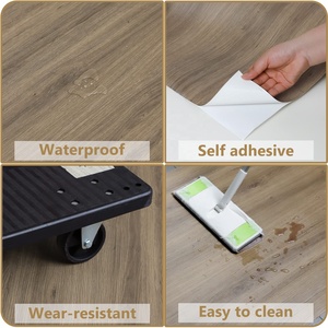 Thiết kế hiện đại chống ẩm PVC Sàn Vinyl màu đen và trắng kiểm tra SPC sàn ván 4mm-6mm Vinyl gạch - Product Image 4