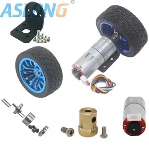 JGA25-370TC Geared Dc Motor 12V Mobil Elektrik Dc Motor Kit 25Mm Gearbox Mount Encoder Geared Motor Mainan Elektrik Kecil