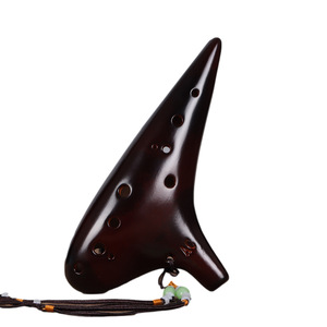 Ocarina de Cerámica de Alta Calidad de 12 Orificios en Do Alto, Instrumento Musical Hecho a Mano, Instrumento de Viento Natural - Product Image 1