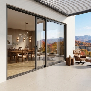 DEEZON AS2047 Perfiles de Aluminio con Rotura de Puente Térmico para Exteriores, Puerta Corredera de Vidrio, Puertas Correderas Resistentes para Patio Exterior - Product Image 1