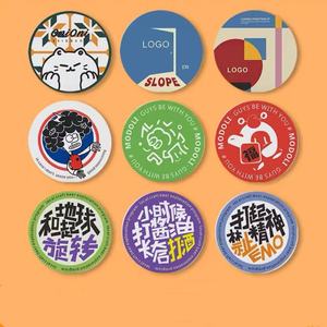 Sous-verre en papier absorbant l'eau pour cocktail, personnalisé avec logo, motif dessin animé, écologique, antidérapant, pour café - Product Image 6