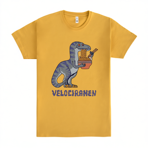 T-shirt Velociramen Dinosaur Ramen gialla per adulti unisex - Product Image 2