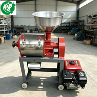 Nouvelle machine à broyer les céréales portable à moteur essence en acier inoxydable pour le broyage et la séparation de maïs, blé, pois, farine, haute capacité