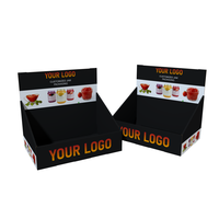 Cajas de Exhibición de Cartón Personalizadas para Bebidas Energéticas, Exhibidores de Cartón para Mostrador de Productos, Cajas de Exhibición de Papel para Tiendas Minoristas