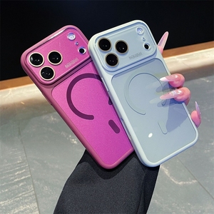 เคสโทรศัพท์แม่เหล็กป้องกันเลนส์คริสตัลสีสันสดใสสำหรับ iPhone 18 17 16 15 14 Pro Max  วัสดุซิลิโคนเหลวกันกระแทก - Product Image 3