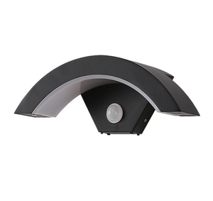 Lampe <span class=keywords><strong>murale</strong></span> extérieure en aluminium à capteur de mouvement, étanche, en forme d'éventail, décorative, éclairage haut et bas, pour jardin, bon prix - Product Image 5