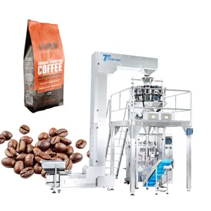 Packaging Machine Automatic Vertical Multihead Weigher Weighing Filling Chocolate Coffee Bean Packing Machine