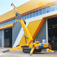 Grue araignée à faible bruit 1,2t 2t 3t 4t 5 tonnes pour usage intérieur, idéale pour la construction résidentielle européenne