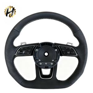 Volante Personalizado de Cuero Completo, Duradero y de Lujo para <span class=keywords><strong>Audi</strong></span> A3/A4/A5/S3/S4/S5/<span class=keywords><strong>RS3</strong></span>/RS4/RS5/B8.5/<span class=keywords><strong>8P</strong></span>/8V/B9/C7/A6 - Product Image 1