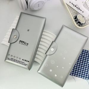 Album photo Ailes d'ange argentées à quatre compartiments, 40 emplacements pour cartes, Organisateur de cartes K-Pop de haute qualité pour bandes photo à 4 panneaux - Product Image 3