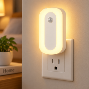 Veilleuse à détecteur de mouvement en promotion, lumière blanche chaude 2700K, 3 niveaux de luminosité, prise murale LED pour chambre d'enfant - Product Image 2