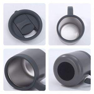 Custom logo Promotional Business Gift Vacuum Office Double Wall Insulated <b>Coffee</b> Cup 12oz Stainless Steel <b>Coffee</b> Mug Wiht Handle - Product Image 3