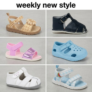 High Quality Summer Kids Sandals Mixed Size Styles Soft Sole Breathable Non-slip EVA PVC Jelly <b>Polybag</b> Packing Stocklot Ready - Product Image 3