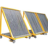 Chariot à harpes en verre de taille personnalisable, avec roulettes robustes, antidérapant, anti-basculement, haute stabilité, pour un transport sécurisé