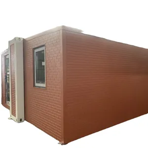 Qsh Hot Selling Beweegbare Stalen Structuur Modulaire Geprefabriceerde Knock-Down 20ft Huizen Prefab Container Huis Behuizing