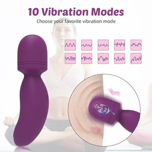 Nuevo Vibrador de Clítoris y Masajeador Corporal Mini Superpotente de 10 Velocidades con Diseño Ergonómico de Silicona Suave, Inalámbrico con Cable AV - Product Image 3