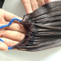 Extensions de cheveux à tresser au crochet Micro Loop Super Double Drawn en cheveux humains vierges européens blonds