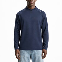 Magliette Sportive a Manica Lunga con Mezza Zip, Traspiranti e ad Asciugatura Rapida, Design OEM ODM di Alta Qualità, Logo Personalizzato