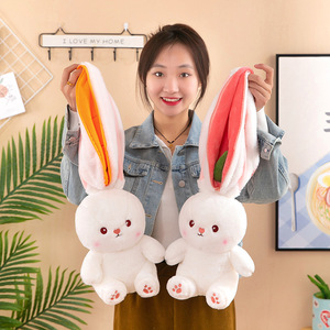 New dâu tây củ cải biến đổi thỏ Thú nhồi bông đồ chơi mềm <span class=keywords><strong>Plush</strong></span> Bunny Búp bê đồ chơi ngủ Gối quà tặng - Product Image 3
