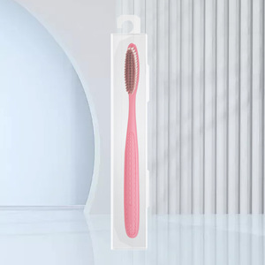 Customized Large <b>Head</b> <b>Toothbrush</b> Rose Red Soft Bristle Nylon Home Use Regular Size Adult High Quality - Product Image 1