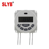 Interruptor de Control de Tiempo Semanal Programable Automático Digital LCD de 12V/110V/220V, Temporizador L701 con Batería de 16A