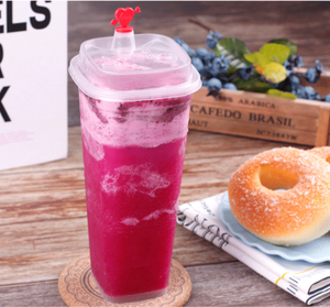 Hot Bán Dùng Một Lần 32Oz Vuông Rõ Ràng Nước Chanh Ly 90Mm Đường Kính PP Nhựa <span class=keywords><strong>Container</strong></span> Cho Trái Cây Sữa Boba Trà Bong Bóng Nước Trái Cây - Product Image 6