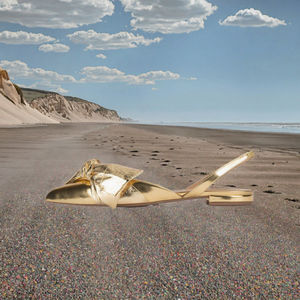 Magnifiques sandales plates à bride arrière en PU pour femmes, automne/printemps/été, chaussures pointues - Product Image 3