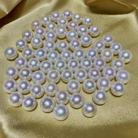 2024 9-10mm perles de perles d'eau douce en vrac 4A blanc cultivé naturel pour la fabrication de bijoux approvisionnement en gros