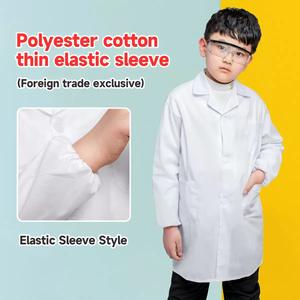 子供用白衣セット 小学校理科用具 <span class=keywords><strong>XL</strong></span>サイズ 男の子 女の子用スクラブ 医療用ドクターラボコート - Product Image 5