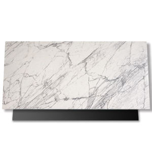 Wholesale TMZ Stone Statuario White Marble <b>Slab</b> Modern Design Polished Surface for Hotel Applications ODM/OEM Available - Product Image 1