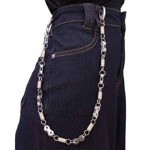 Chaîne de taille en acier inoxydable unisexe, chaîne de corps Hip Hop, usage quotidien, design à ressort - Product Image 2