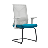 Chaise de bureau ergonomique contemporaine réglable PM-56 en maille avec support lombaire pour la maison, le bureau et l'école