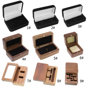 Boîte à bijoux personnalisée avec logo <span class=keywords><strong>pour</strong></span> cadeau de mariage, boîte en <span class=keywords><strong>bois</strong></span> <span class=keywords><strong>pour</strong></span> boutons de manchette, pince à cravate, bague, souvenir <span class=keywords><strong>pour</strong></span> invités, <span class=keywords><strong>petit</strong></span> conteneur d'emballage <span class=keywords><strong>pour</strong></span> bijoux - Product Image 6