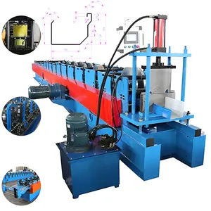 Factory Steel Roofing Metal Water Rain Gutter Making Forming Machine Stainless Steel Gutter Production Line