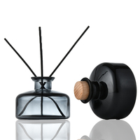 Offre Spéciale Personnalisé Décoratif Clair Cloche Bouche Aromathérapie Diffuseur de Parfum Bouteille En Verre Avec bouchon En Verre Produits de Soins Personnels